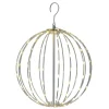 Boule lumineuse extérieur Noël métal ajouré 128 LED blanc chaud Ø30cm-Gifi Outlet