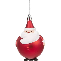 Boule Père Noël rouge à suspendre-Gifi Discount