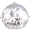 Boules de Noël argentées Ø4-5-6 cm x20-Gifi Discount
