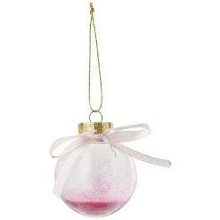 Boules de Noël en verre garnie de paillettes-Gifi Sale