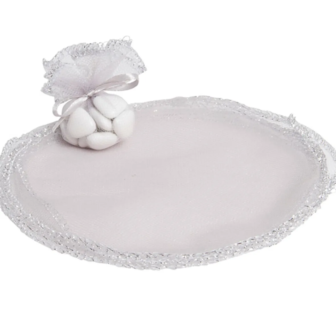 Bourse rond à dragées argenté x6-Gifi Outlet