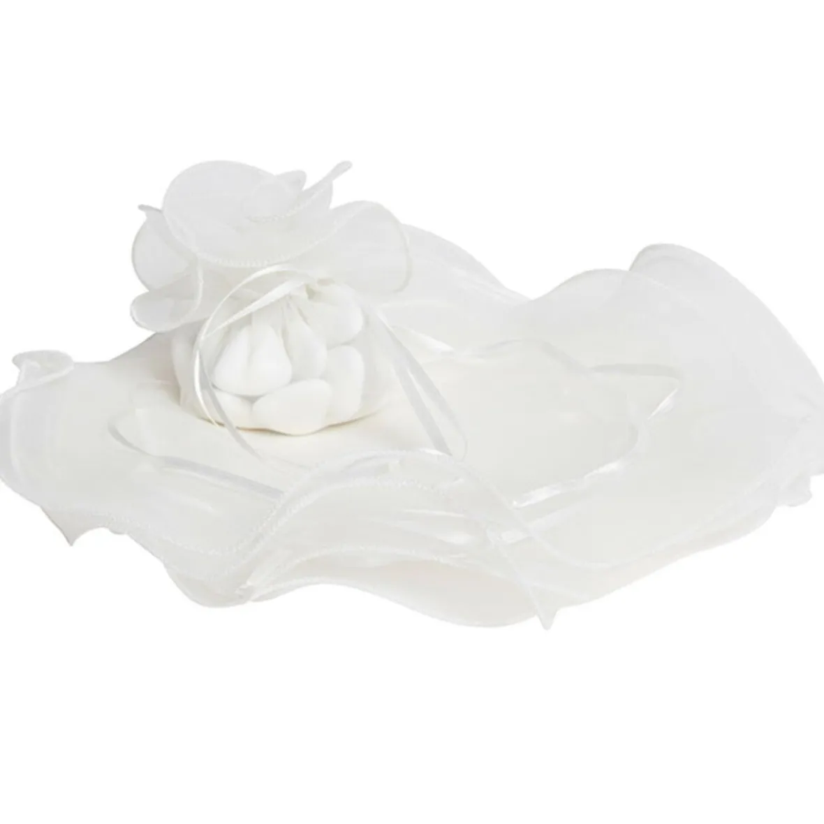 Bourse rond à dragées ivoire x6-Gifi