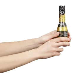 Bouteille à confettis doré forme bouteille H. 16 cm-Gifi Clearance