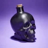 Bouteille poison décoration Halloween crâne en verre noir 10x8,5xH14cm-Gifi Best