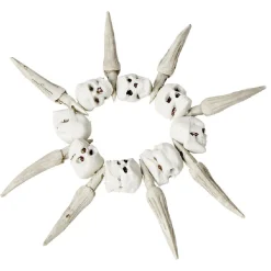 Bracelet Halloween crâne tête de mort L11x1,5cm-Gifi Online