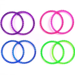 Bracelet violet rose vert bleu x8-Gifi Online