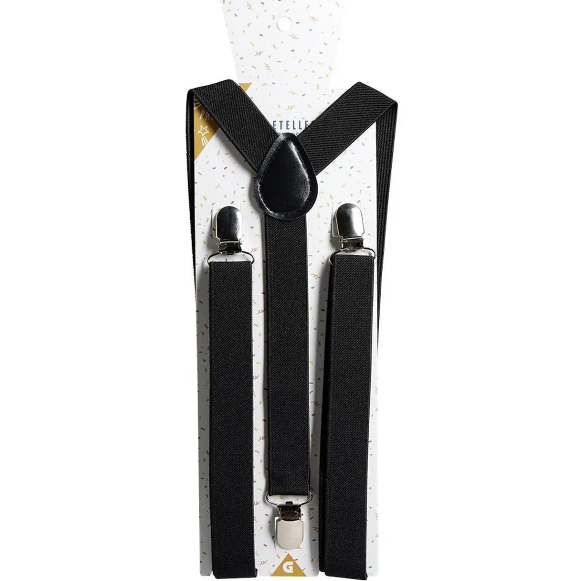 Bretelles fantaisies noires ou blanches L100cm-Gifi Clearance