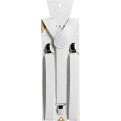 Bretelles fantaisies noires ou blanches L100cm-Gifi Clearance