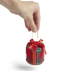 Cadeau de Noël tartan à suspendre-Gifi