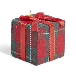 Cadeau de Noël tartan à suspendre-Gifi