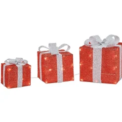Cadeau lumineux rouge Homday 40 LED intérieur extérieur x3-Gifi Sale
