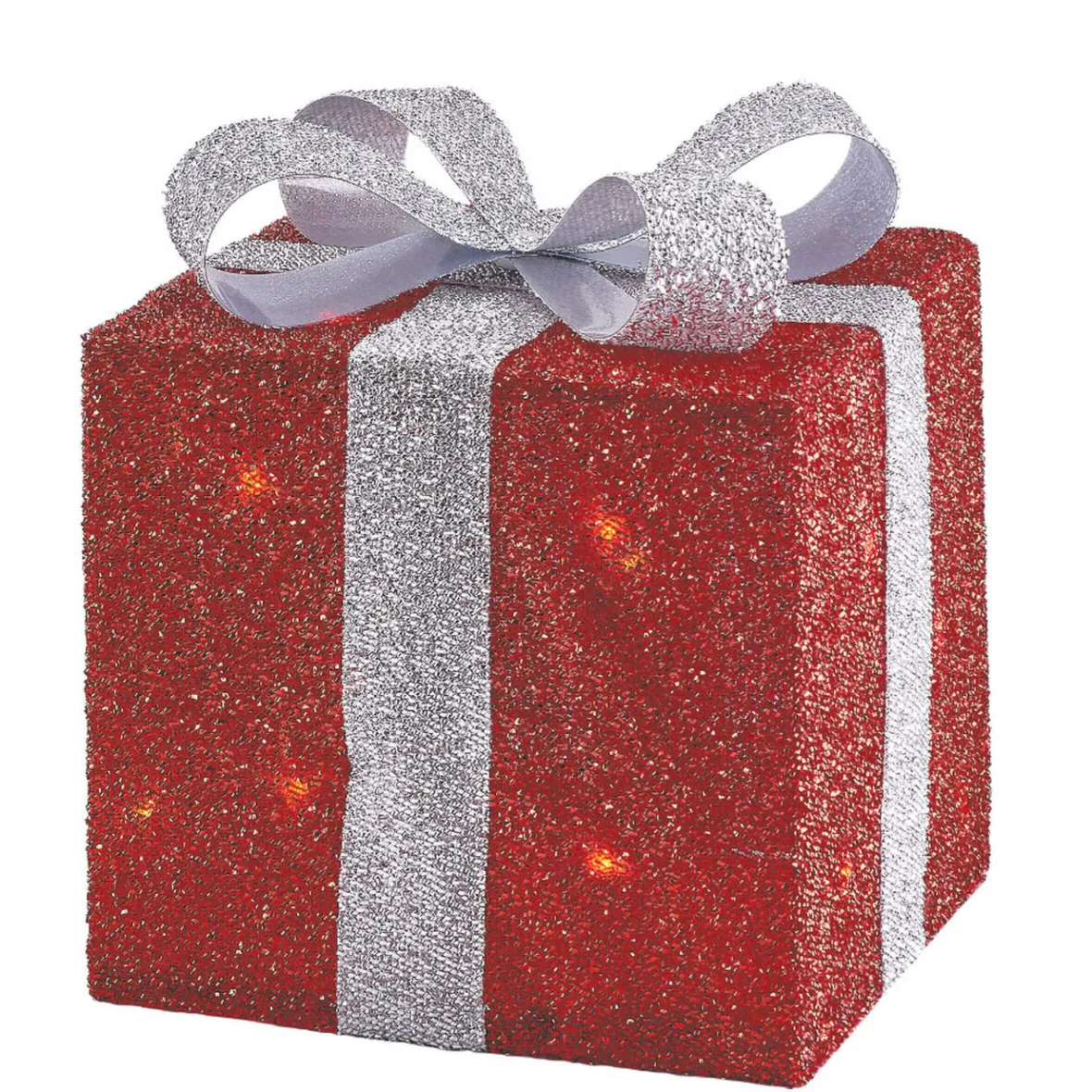 Cadeau lumineux rouge solaire 40 LED intérieur extérieur x3-Gifi New