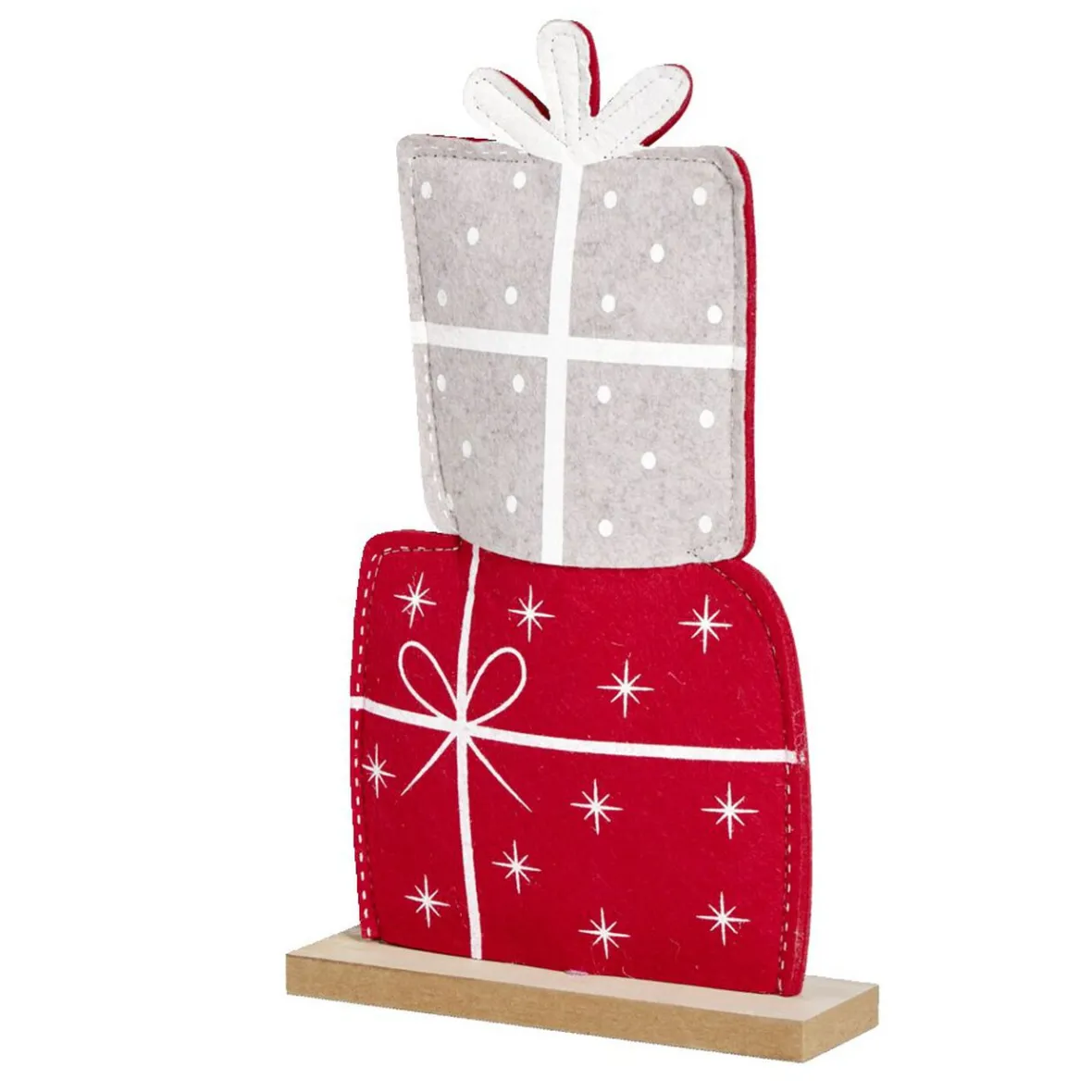 Cadeaux décoratifs en feutrine à poser H29,5cm-Gifi Outlet
