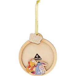 Cadre à suspendre Mon 1er Noël Disney Winnie bois Ø9cm-Gifi Sale