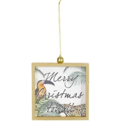 Cadre photo tropical à suspendre décoration de Noël-Gifi Discount