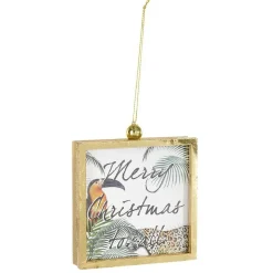 Cadre photo tropical à suspendre décoration de Noël-Gifi Discount