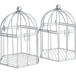 Cage à dragées argentée x2-Gifi