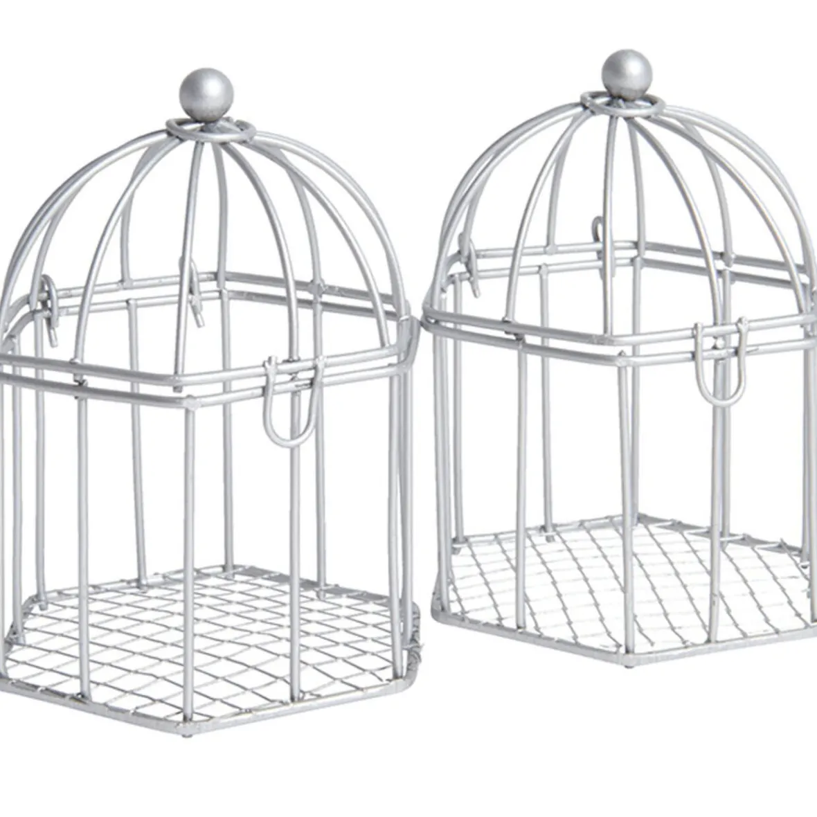 Cage à dragées argentée x2-Gifi