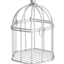 Cage à dragées argentée x2-Gifi