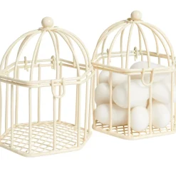 Cage à dragées ivoire x2-Gifi Discount