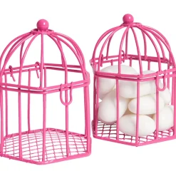 Cage à dragées rose fuchsia x2-Gifi Clearance