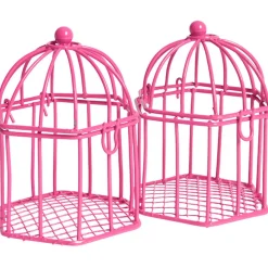Cage à dragées rose fuchsia x2-Gifi Clearance