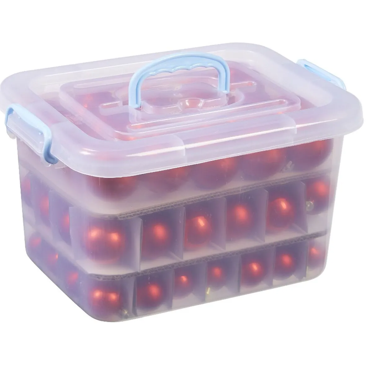 Caisse boules de Noël métallisées x70-Gifi New