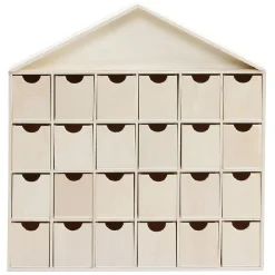 Calendrier de l'Avent 24 cases en bois-Gifi Online