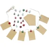Calendrier de l'Avent à remplir avec pinces en bois et sachets 24 pièces-Gifi New
