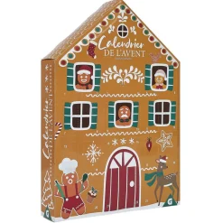 Calendrier de l'avent 24 suspensions bois-Gifi Discount