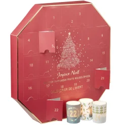 Calendrier de l'Avent avec 24 bougies parfumées Baies d’hiver-Gifi Online