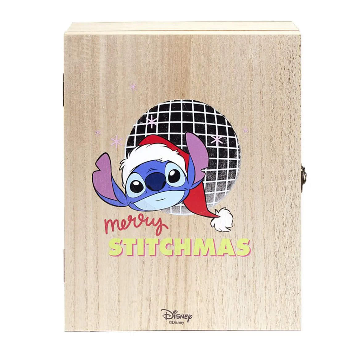 Calendrier de l'Avent en bois à remplir Disney Stitch 24x30cm-Gifi Online