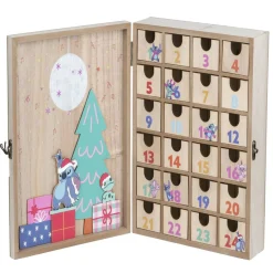 Calendrier de l'Avent en bois à remplir Disney Stitch 24x30cm-Gifi Online