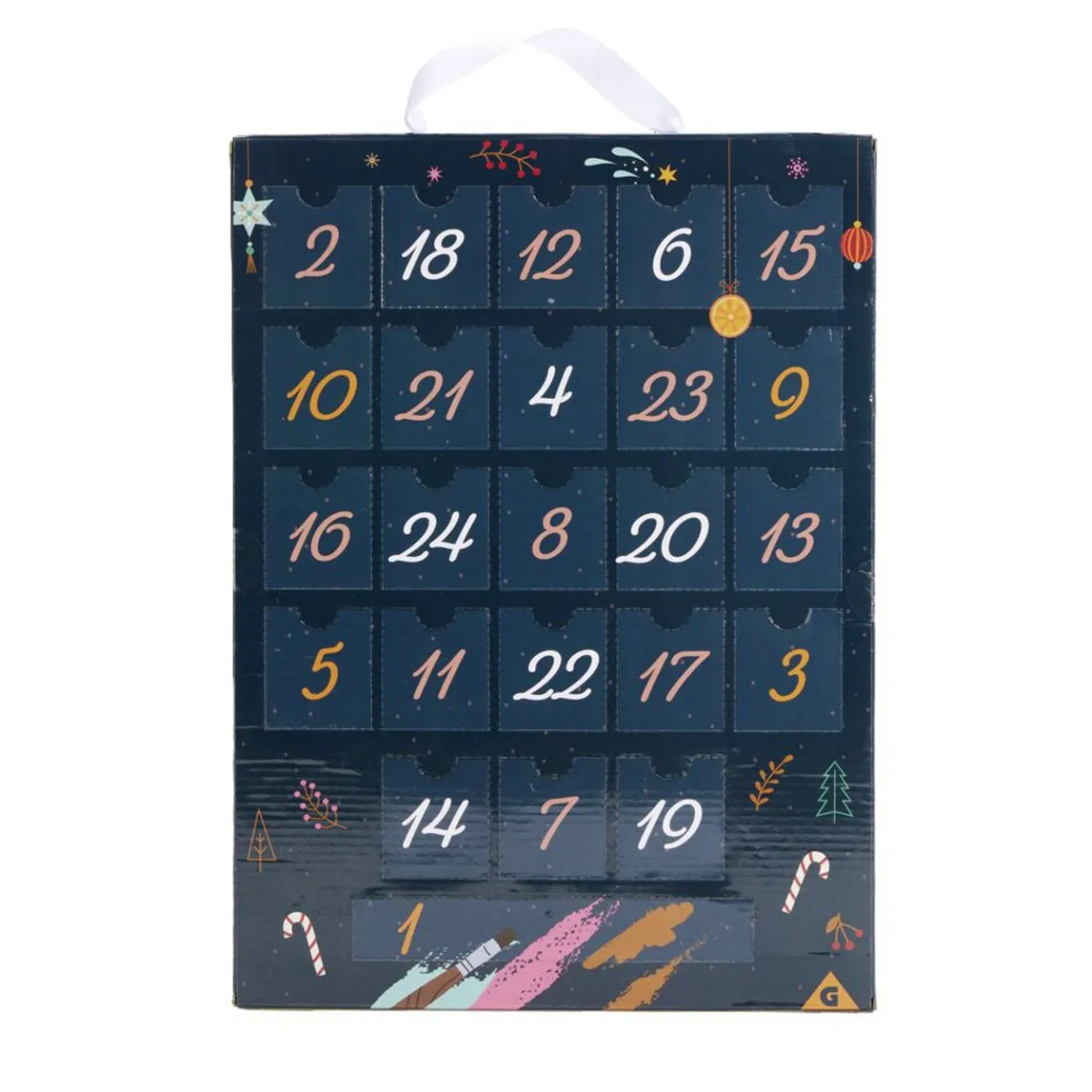Calendrier de l'avent suspension à peindre-Gifi Hot