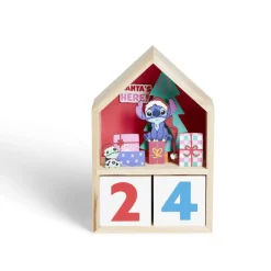 Calendrier Disney Stitch en bois H17cm-Gifi Outlet