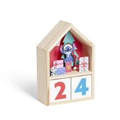 Calendrier Disney Stitch en bois H17cm-Gifi Outlet