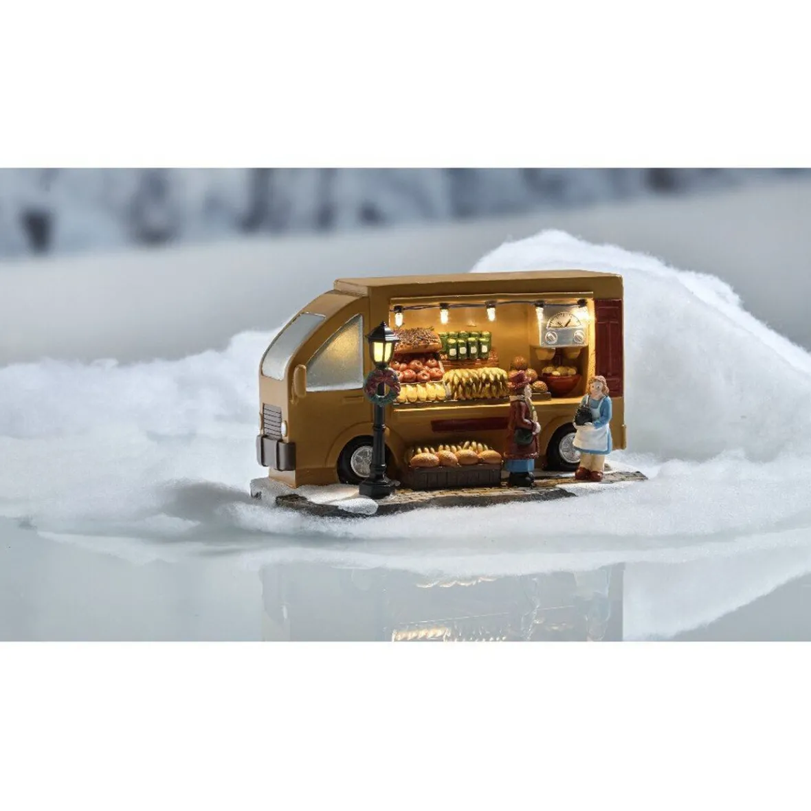 Camion primeur déco à led pour village de Noël-Gifi Sale