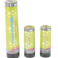 Canons à confettis et serpentins x3-Gifi Online