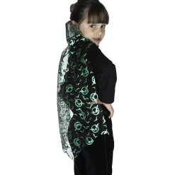 Cape Halloween pour enfant 7/9 ans orange violet ou vert-Gifi Online