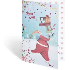 Carte de voeux Noël 12x17cm-Gifi Clearance