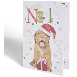 Carte de voeux Noël 12x17cm-Gifi Clearance