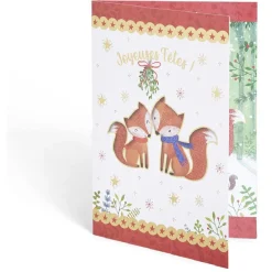 Carte de voeux Noël 12x17cm-Gifi Clearance