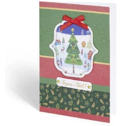 Carte de voeux Noël 12x17cm-Gifi Clearance