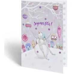 Carte de voeux Noël 12x17cm-Gifi Clearance