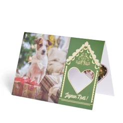 Carte de voeux Noël 12x17cm-Gifi Clearance