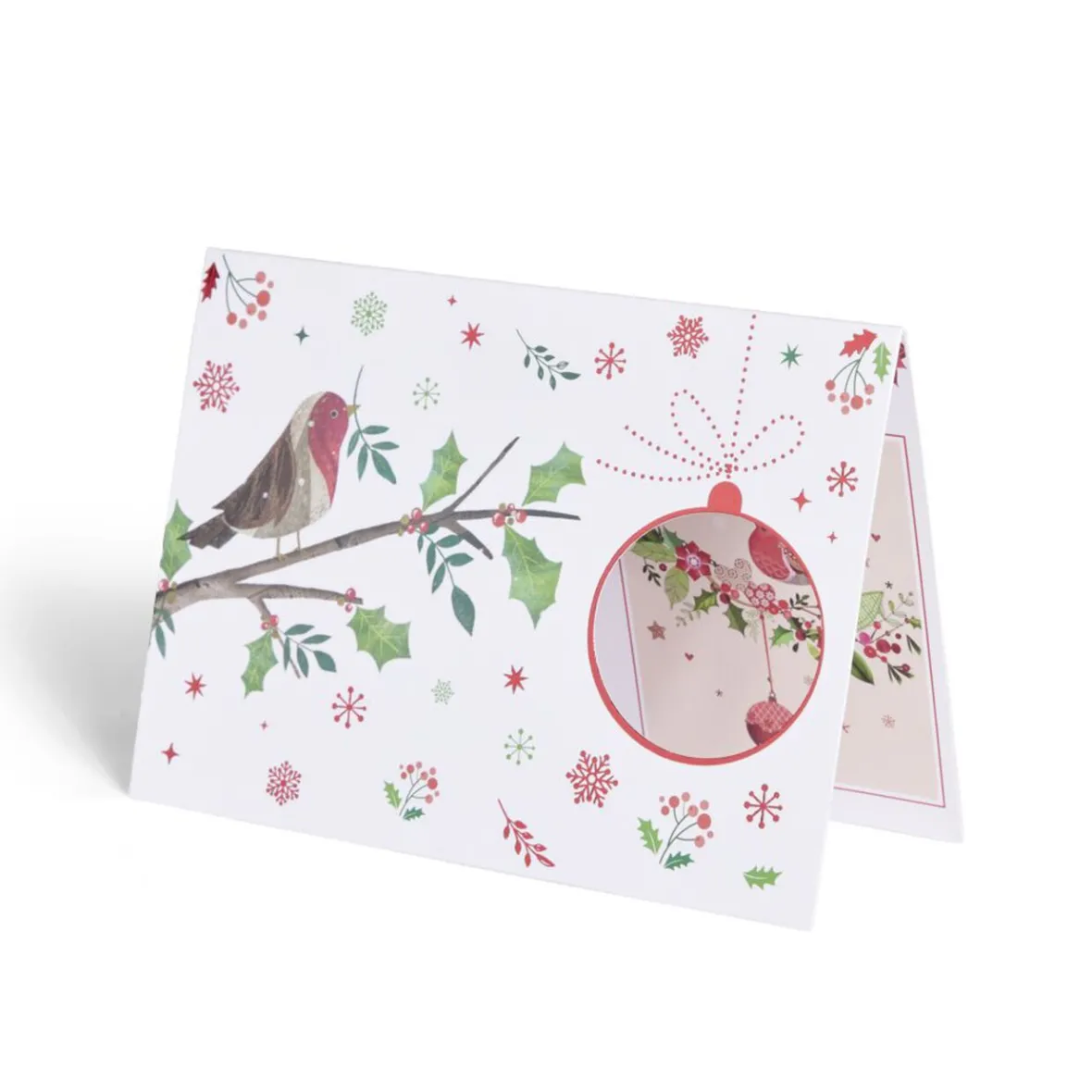 Carte de voeux Noël 12x17cm-Gifi Clearance