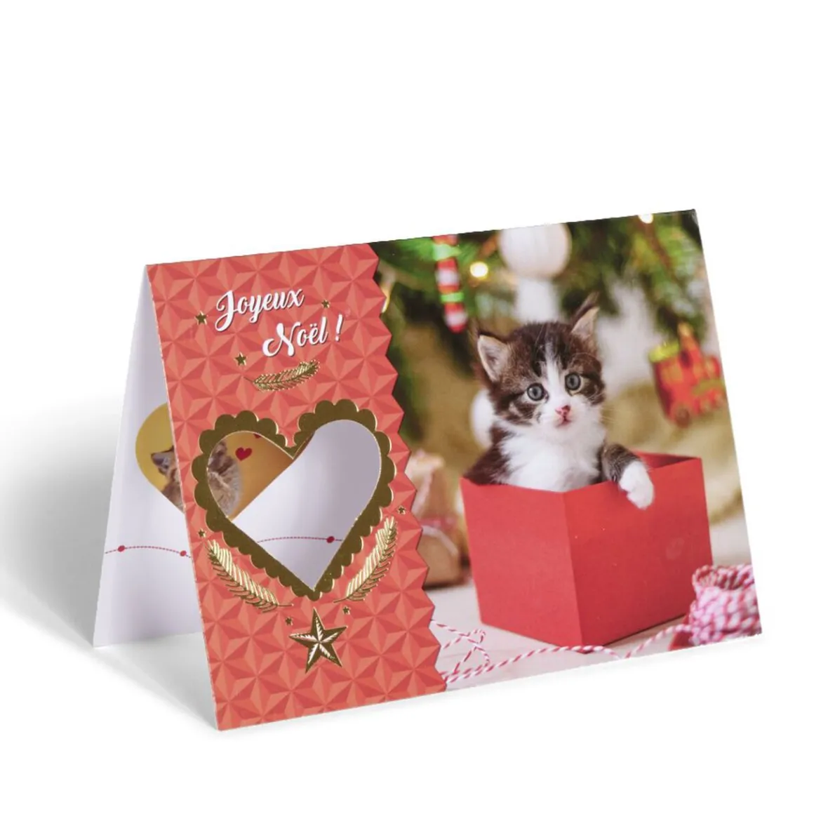 Carte de voeux Noël 12x17cm-Gifi Clearance