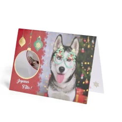 Carte de voeux Noël 12x17cm-Gifi Clearance