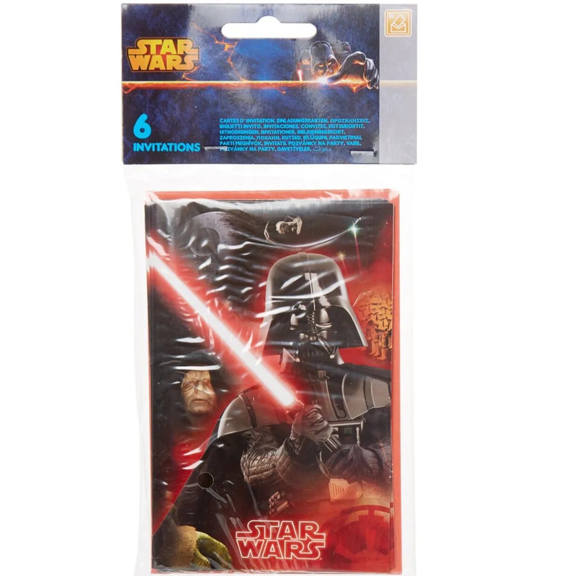 Carte d'invitation Star Wars x6-Gifi