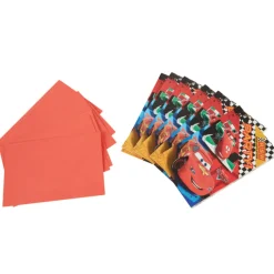 Carte invitation Cars x6-Gifi Hot